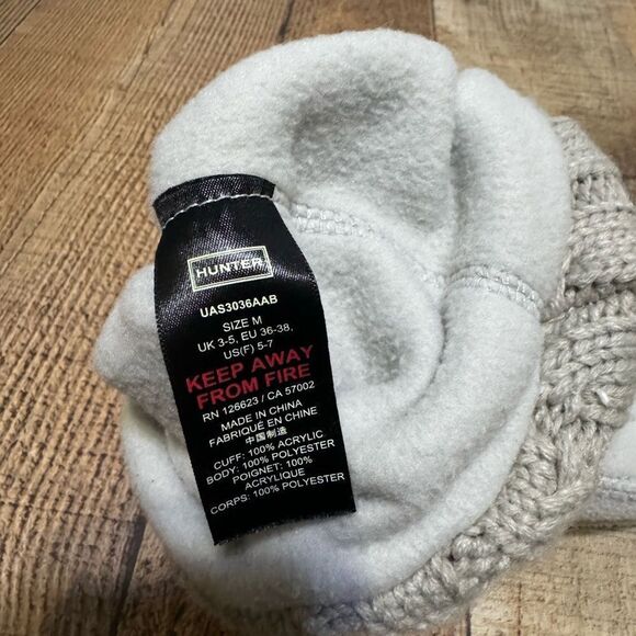 Womens Hunter Original Tall Knee High Boot Socks Gray Winter Medium 5-7 - Picture 6 of 8